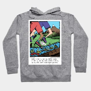 Hikers on the move Hoodie